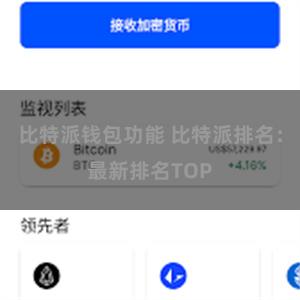 比特派钱包功能 比特派排名:最新排名TOP