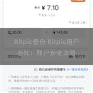 Bitpie备份 Bitpie用户必知:账户安全攻略