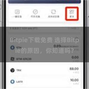 Bitpie下载免费 选择Bitpie的原因，你知道吗？