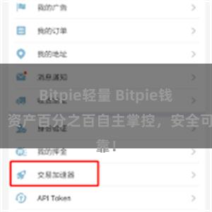 Bitpie轻量 Bitpie钱包：资产百分之百自主掌控，安全可靠！