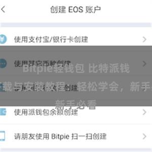 Bitpie轻钱包 比特派钱包下载与安装教程：轻松学会，新手必看