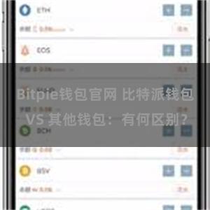 Bitpie钱包官网 比特派钱包 VS 其他钱包：有何区别？