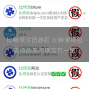 比特派注册教程 比特派钱包支持的所有稳定币一览