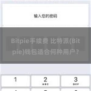 Bitpie手续费 比特派(Bitpie)钱包适合何种用户？