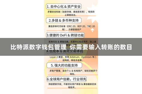 比特派数字钱包管理  你需要输入转账的数目