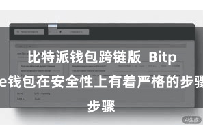 比特派钱包跨链版  Bitpie钱包在安全性上有着严格的步骤